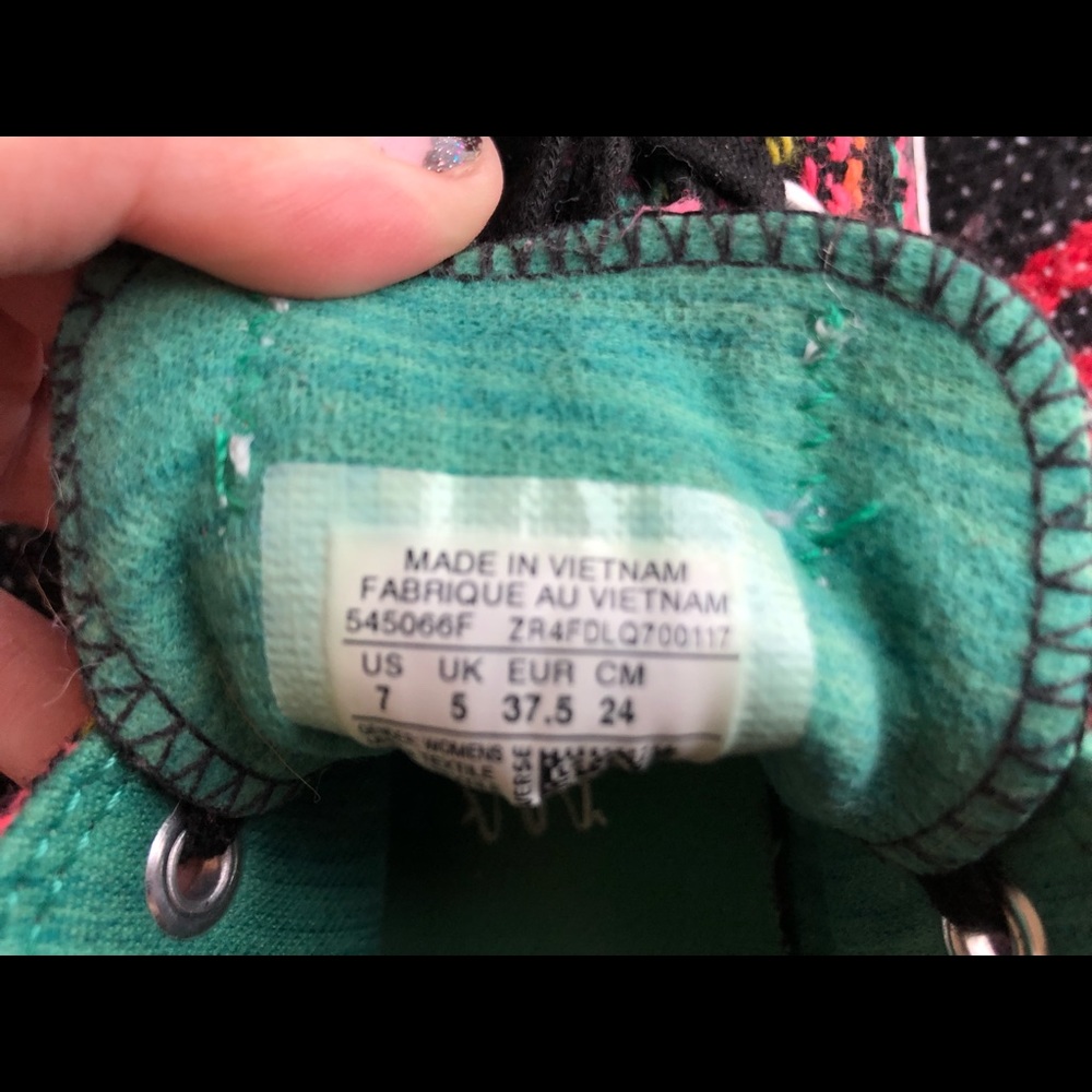 Multi Color Low Top Converse - Picture 5 of 6